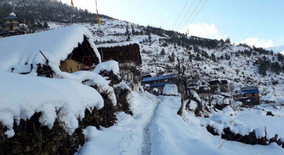 डडेल्धुरामा हिमपात : जनजीवन कष्टकर, यातायात सेवा प्रभावित